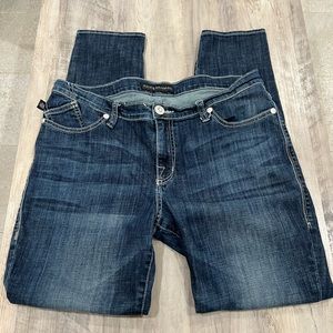 ROCK & REPUBLIC Berlin cotton stretch embellished pocket skinny jeans size 14